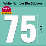 White Wheelie Bin Labels