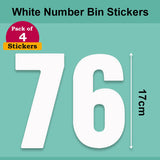 White Wheelie Bin Labels