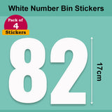 White Wheelie Bin Labels