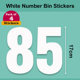 White Wheelie Bin Labels