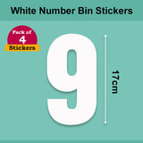 White Wheelie Bin Labels