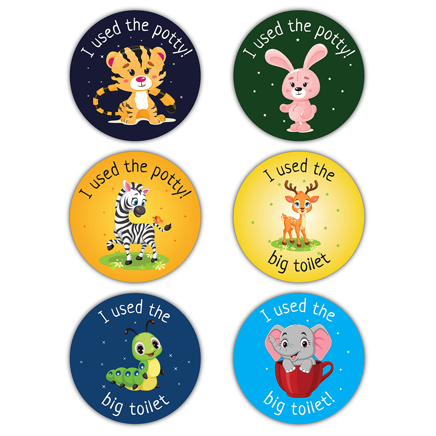 Animal Potty Training Reward Stickers