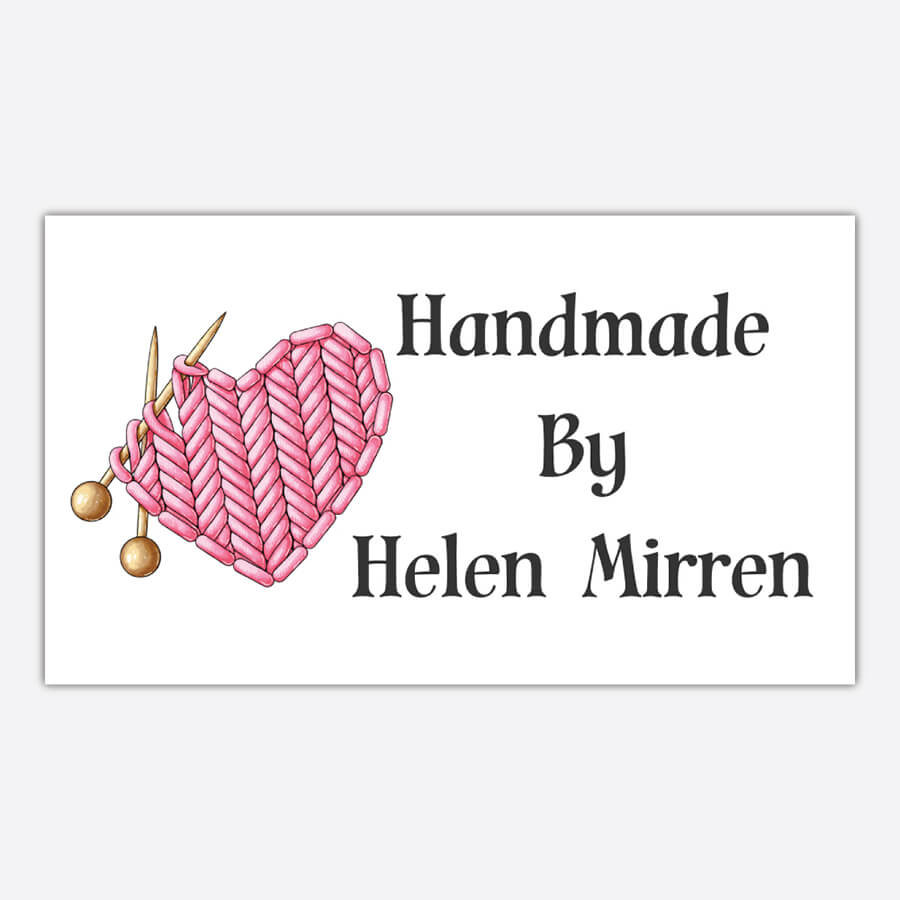 Personalised Handmade Product Tags and Stickers