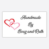 Custom Handmade with Love Elegant Stickers