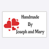 Custom Handmade with Love Elegant Stickers