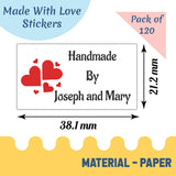 Custom Handmade with Love Elegant Stickers