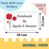 Custom Handmade with Love Elegant Stickers