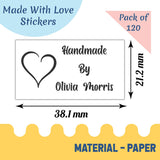 Custom Handmade with Love Elegant Stickers