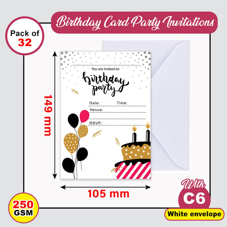 Childerns Birthday Invitation Cards