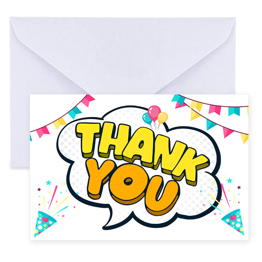 Elegant Thank You Postcards