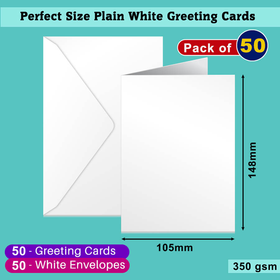 20-Pack A6 Blank Cards - Versatile Stationery for Every Occasion