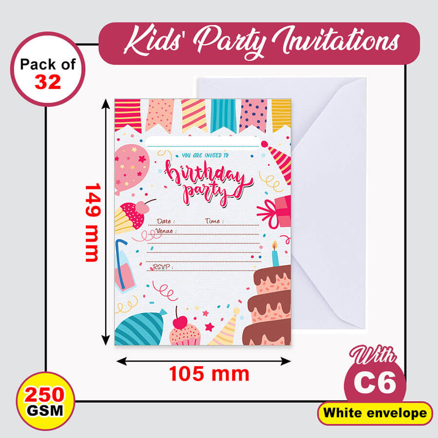 Childerns Birthday Invitation Cards