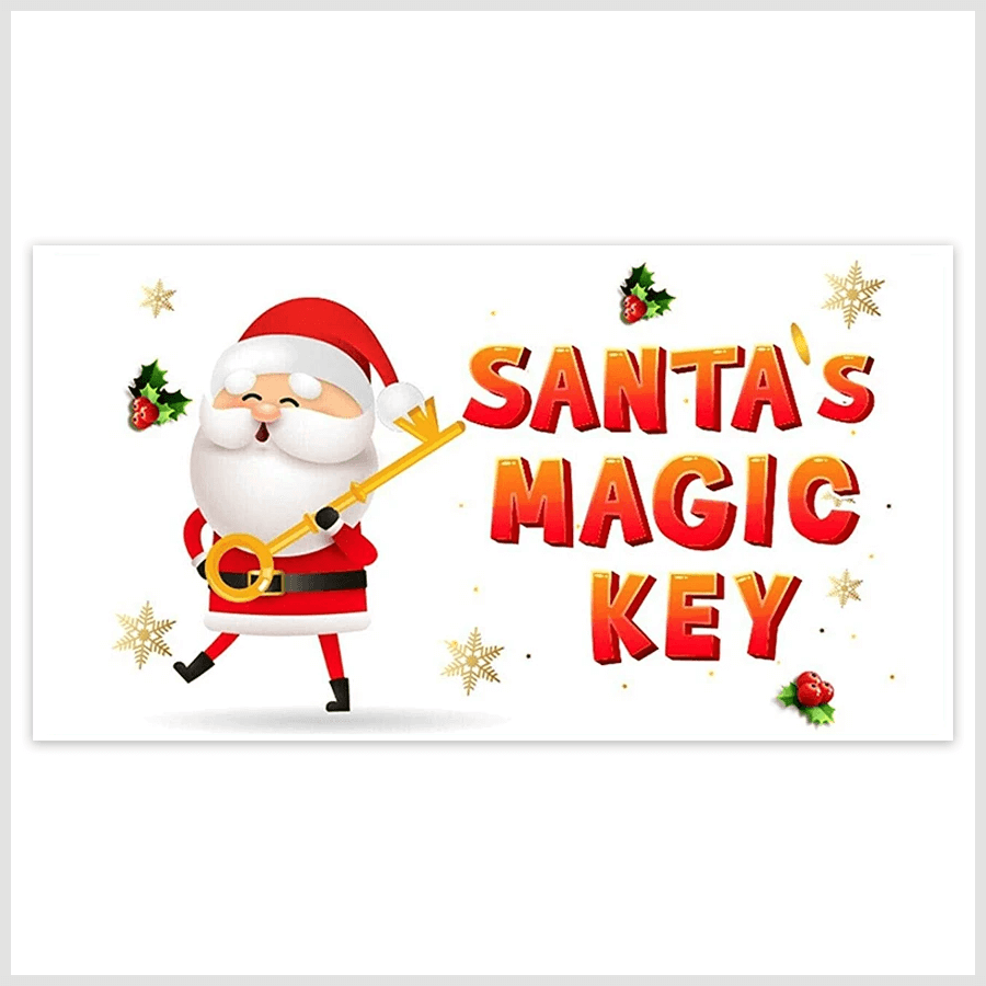Santa Magic Key stickers