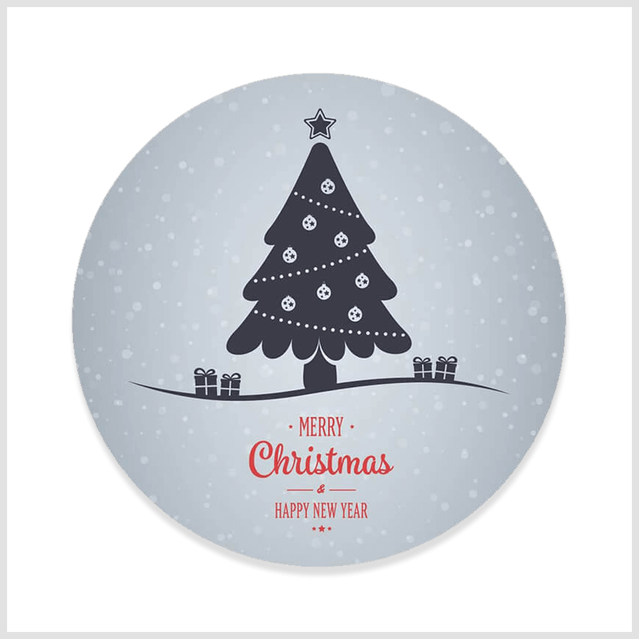 Festive Paper Christmas & New Year Stickers - Holiday Designs – papaprints