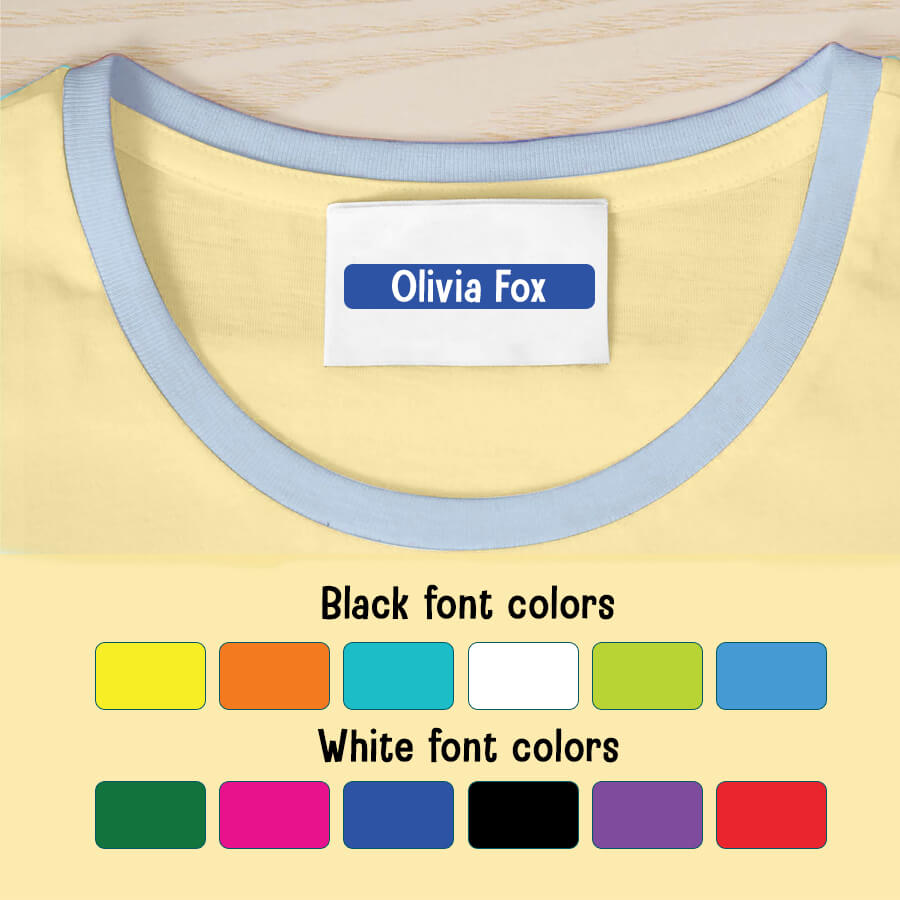 Personalised Name Tags for Clothes
