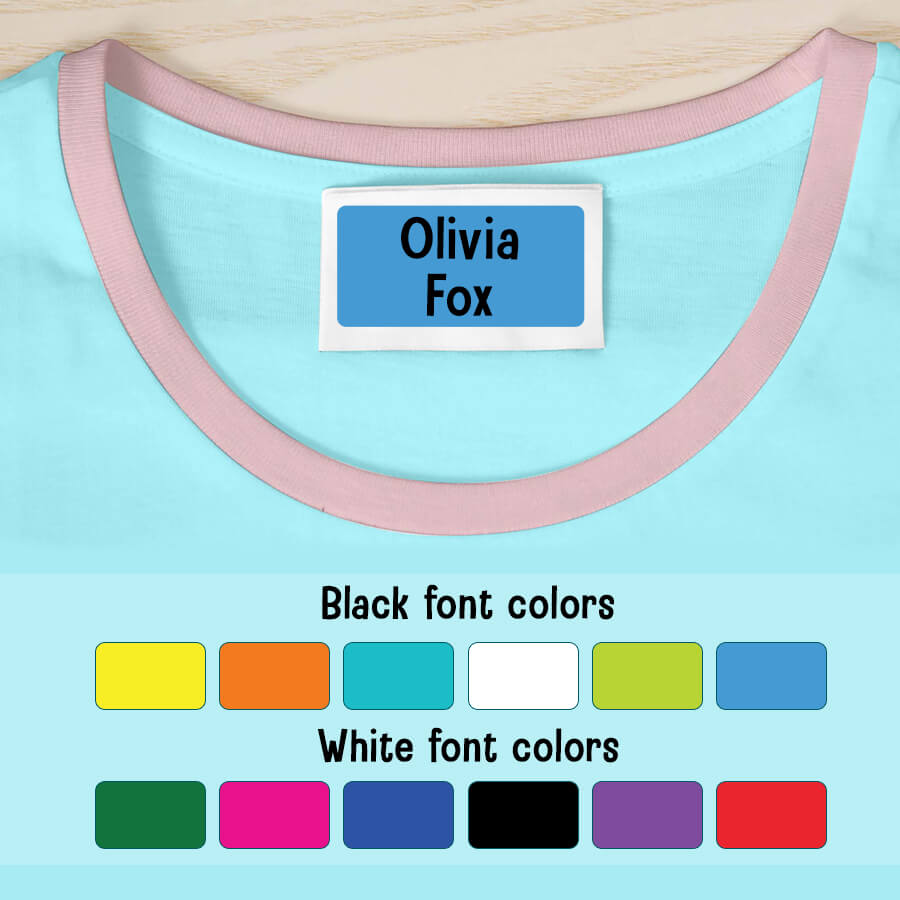 Iron On Name Labels