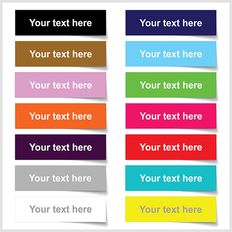 Multi Coloured Name Labels | School Name Labels