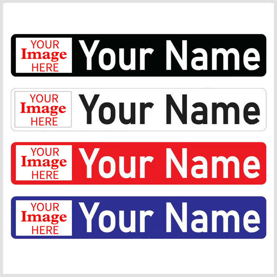 Custom Bike Name Sticker With Image