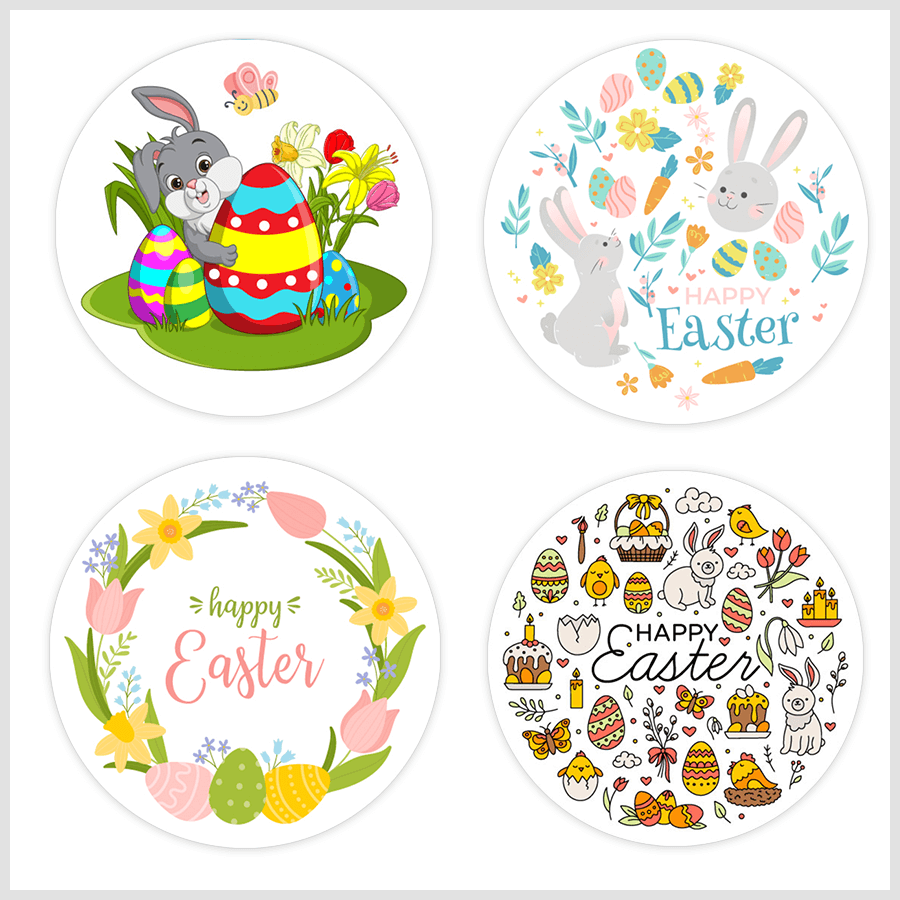Cute bunny Easter Sticker – papaprints