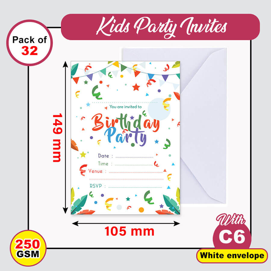 Childerns Birthday Invitation Cards