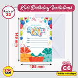 Childerns Birthday Invitation Cards