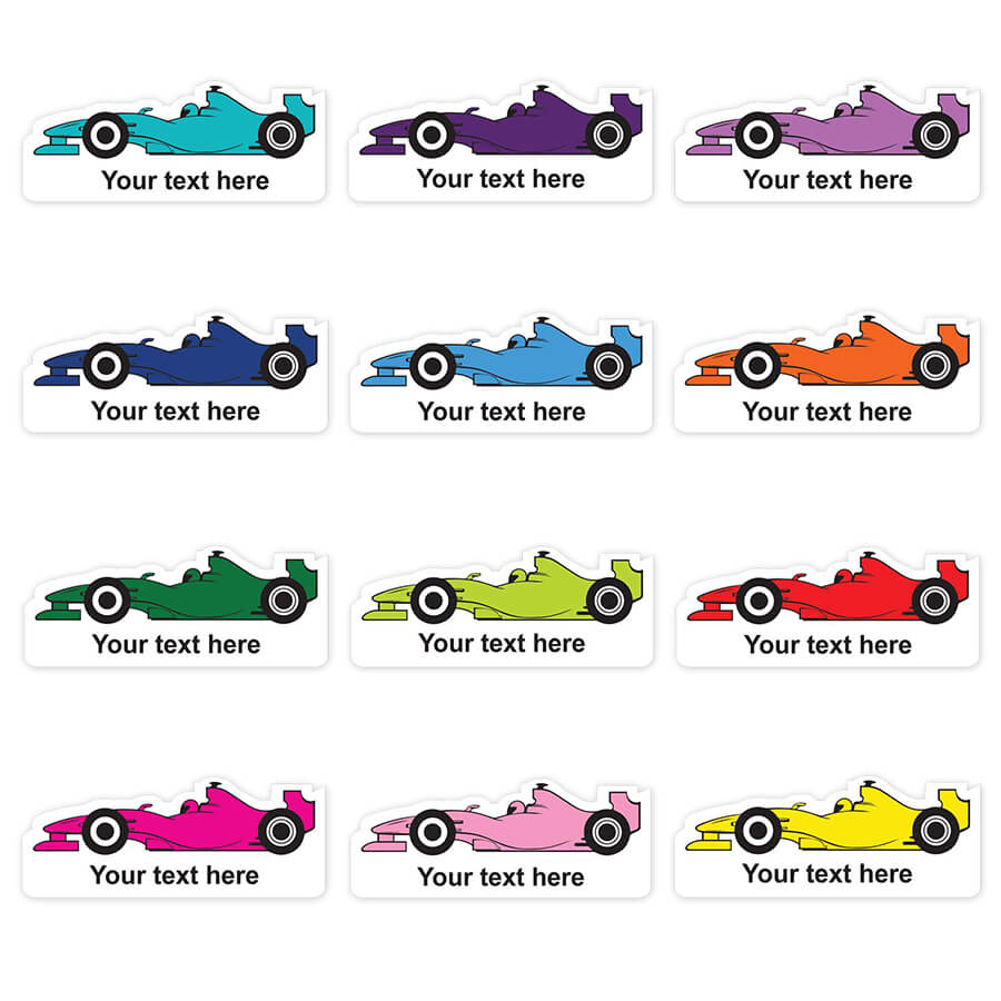 Name Label -  Car Custom Shape