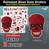 Halloween Blood Drips Window Stickers
