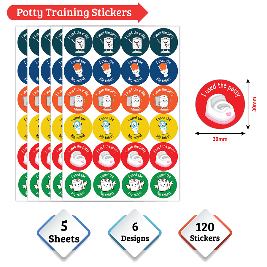 Potty Training Reward Stickers for Kids