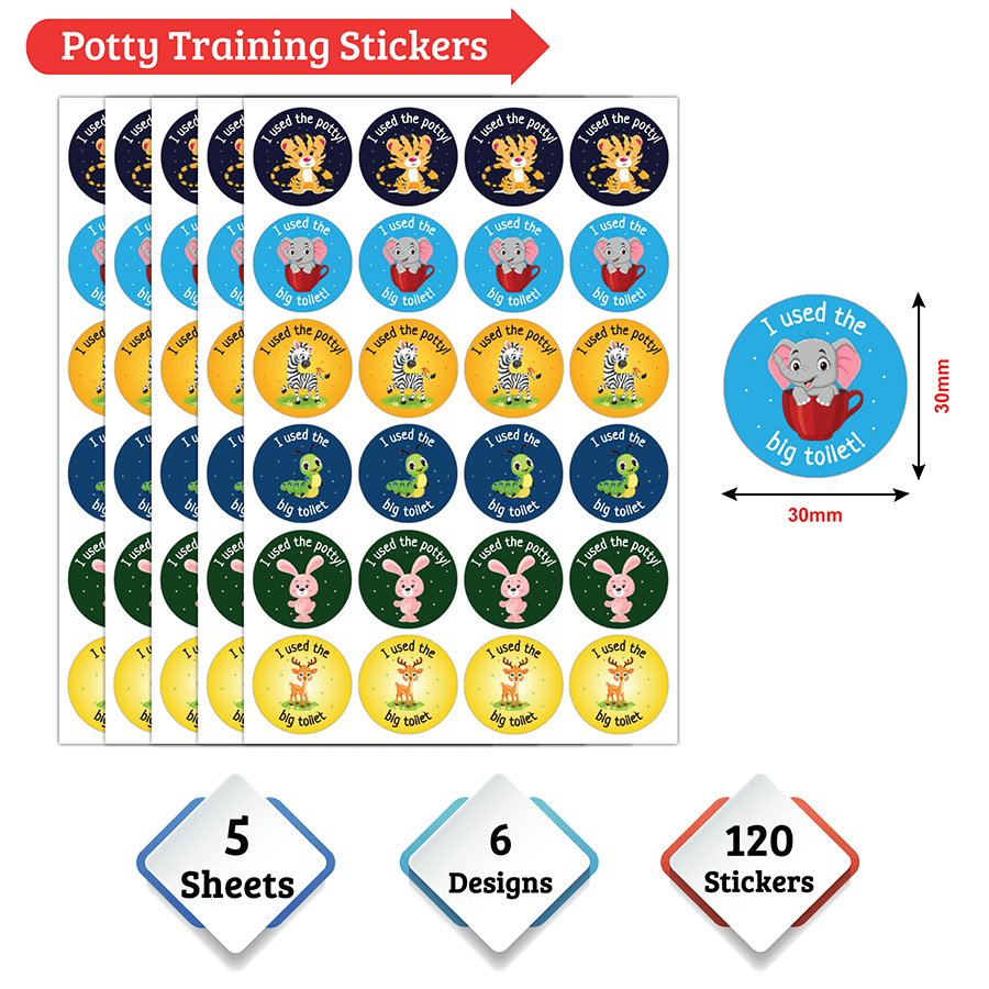 Toilet Training Stickers | Potty Training Labels – papaprints