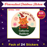 Personalised Christmas Gift Tags Name Lables