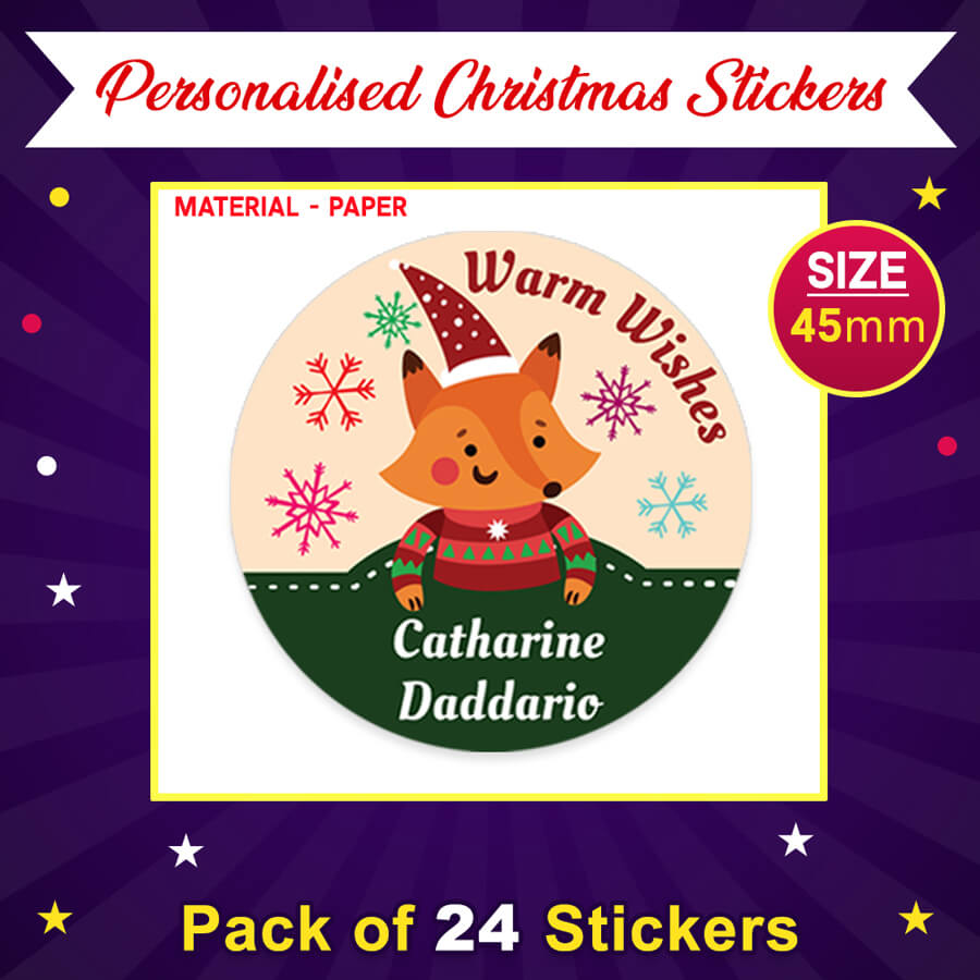Personalised Christmas Gift Tags Name Lables