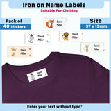 school labels for clothes iron on