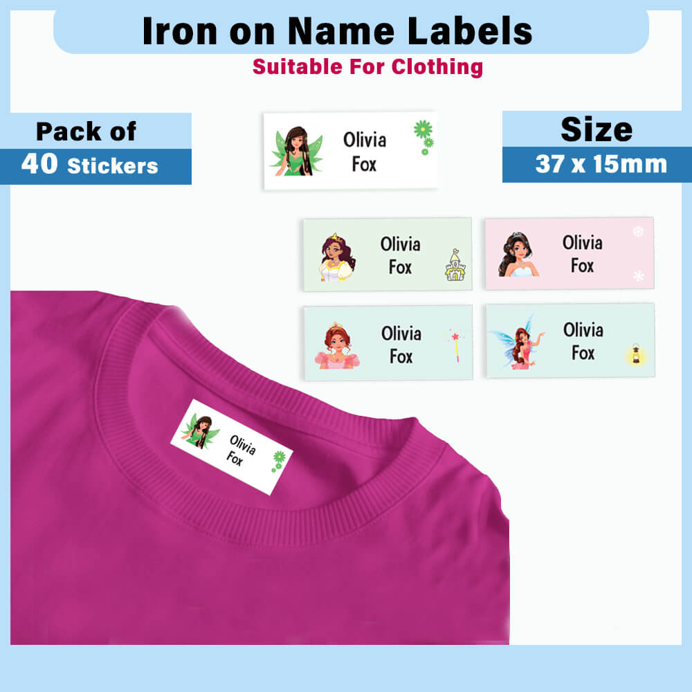 name tags for clothes kids iron on