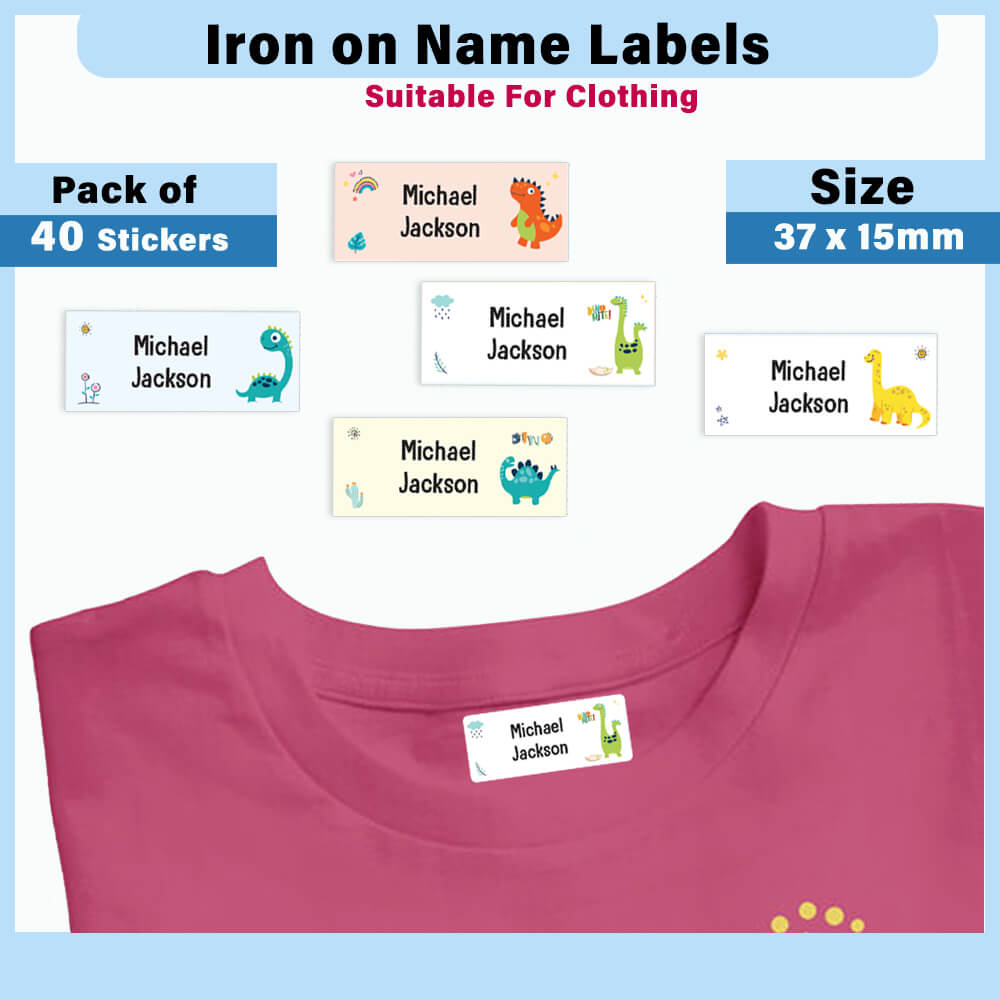 iron on name labels