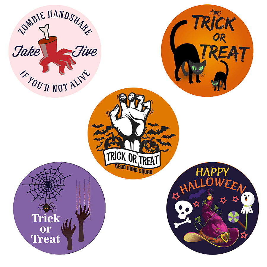 Zombie Hand Halloween Stickers