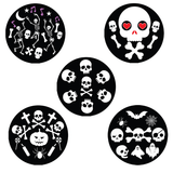 Skull Theme Halloween Stickers