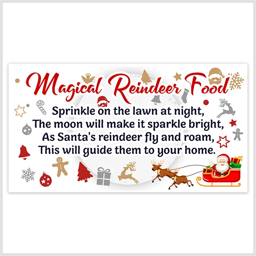 personalized reindeer food tags