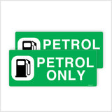 Petrol Only Sticker