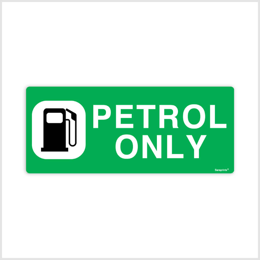 Petrol Only Sticker