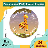 Personalised Game Theme Thank you For Coming To My Party Sticker