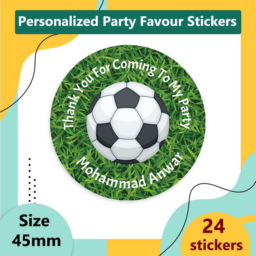 Personalised Game Theme Thank you For Coming To My Party Sticker