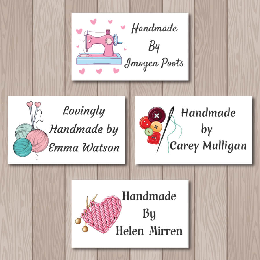 Personalised Handmade Product Tags and Stickers