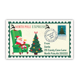 Christmas Stamp Sticker - Rectangle - North Pole