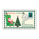 Tree Xmas Santa Stamps