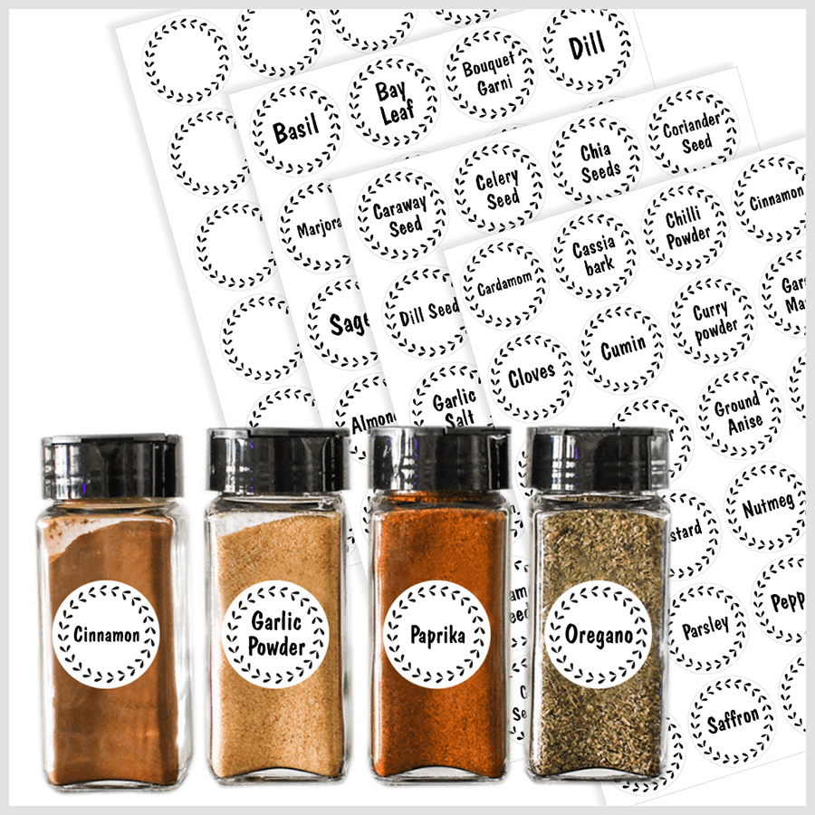 Spice Sorting Labels
