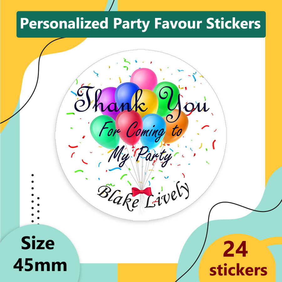 Personlised Party Celebration Labels
