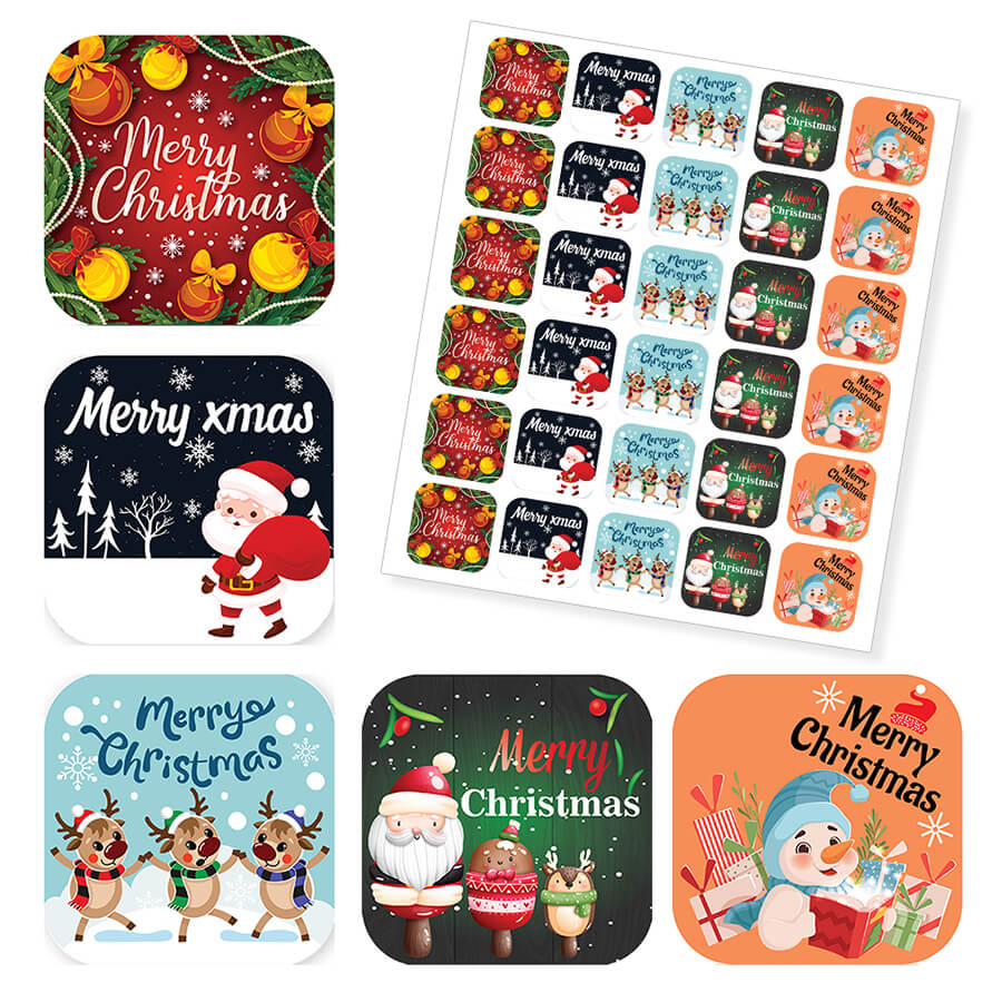 Christmas stickers for holiday