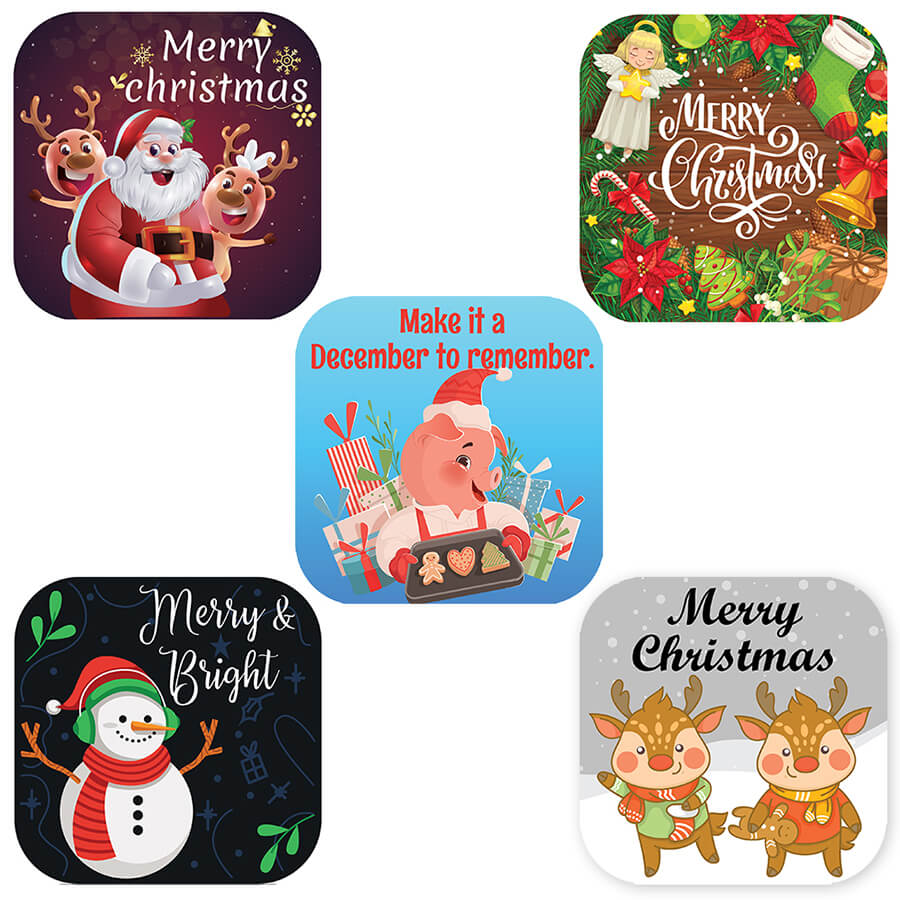 Adorable Christmas Decor Stickers
