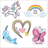 Rainbow Name Sticker