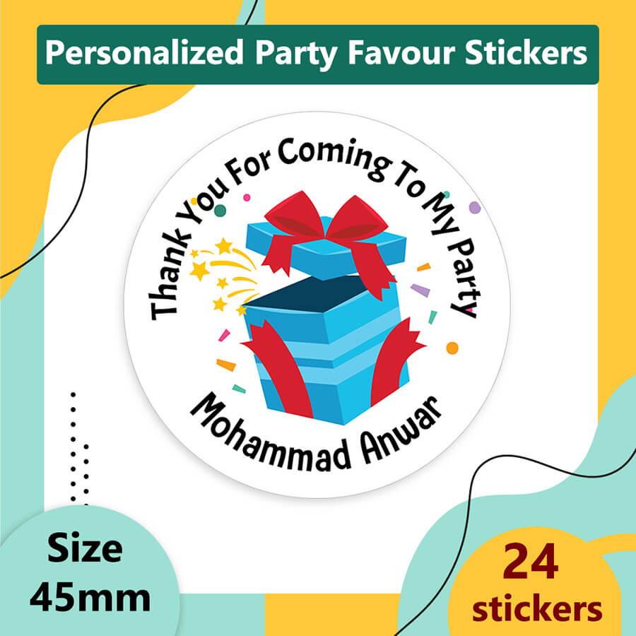 Personlised Gift Party Bag Labels